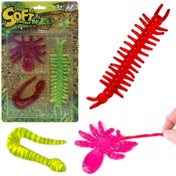 GNIOTEK ANTYSTRESOWY OWADY ŻELOWE LEPKI KLEJĄCY DO ŚCIANY DLA DZIECI