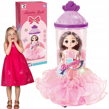 Lalka Pozytywka Księżniczka Dla Dzieci Efekty Świetlne Dźwięk Prezent