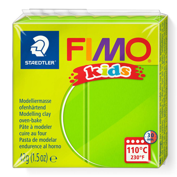 Kostka FIMO Kids 42g limonkowy masa termoutwardzalna Staedtler