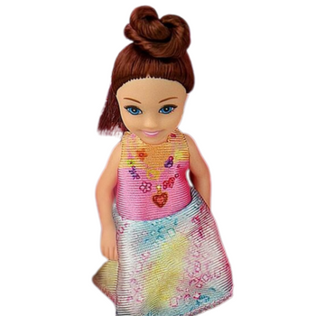 LALKA KSIĘŻNICZKA W SUKIENCE DLA DZIEWCZYNKI KOLOROWA ZABAWKA NA PREZENT