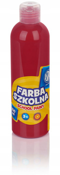 Farby szkolne Astra 250 ml - czerwona ciemna