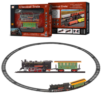 Kolejka elektryczna dla dzieci 14 elementów zabawka zestaw na baterie