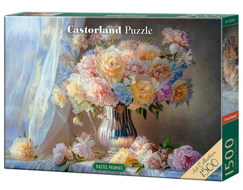 Puzzle 1500 Pastel Peonies CASTOR Castorland