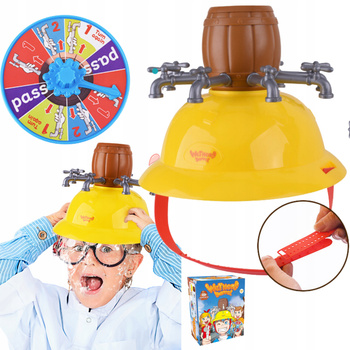 Gra Towarzyska Mokry Kask Hełm Beczka Kraniki Planszowa Dla Dzieci Prezent