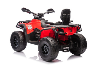 Quad Can Am Outlander ATV z Pilotem Czerwony