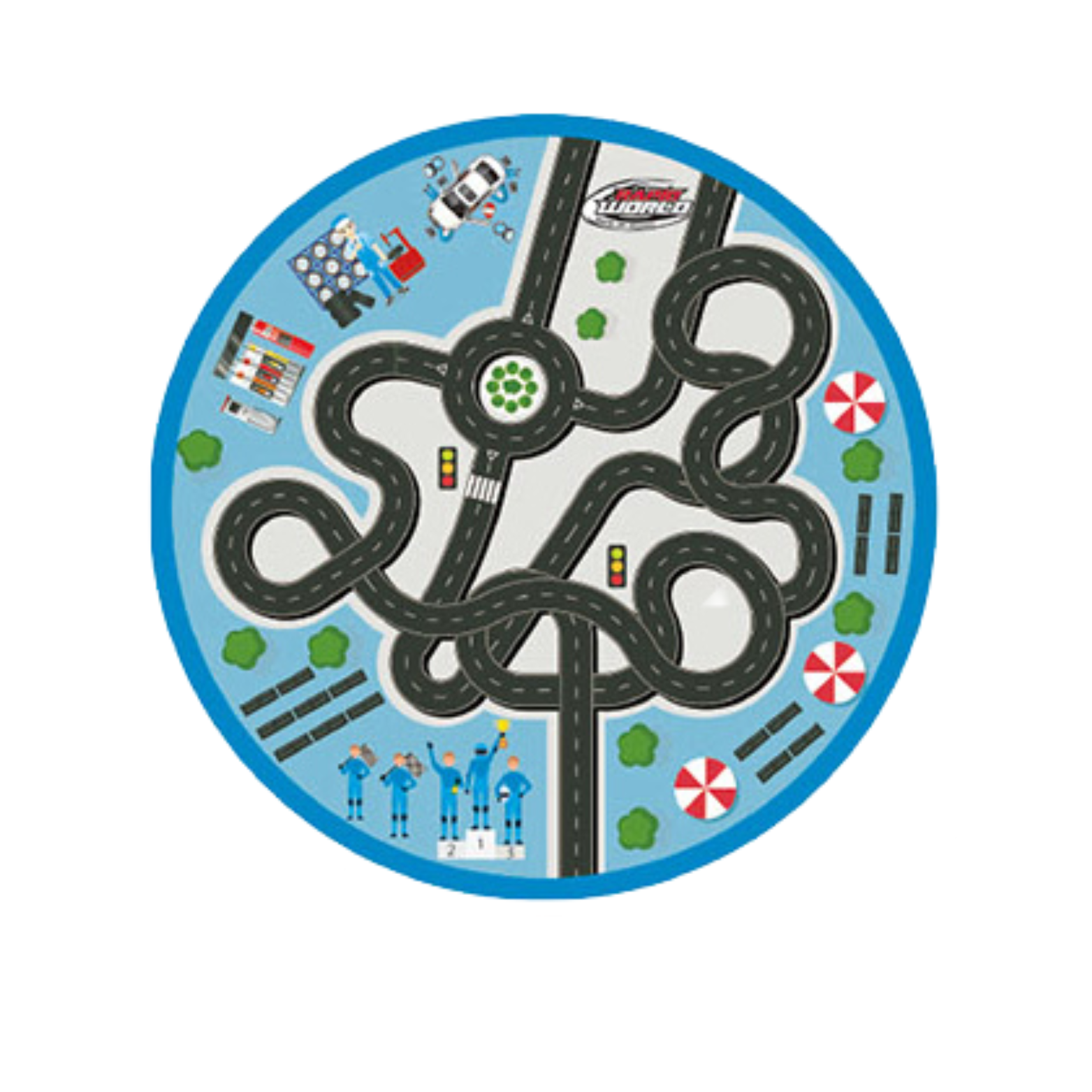 MEGA XXL TOR WYŚCIGOWY ELEKTRYCZNY PARK  ZESTAW KOLEJKA AUTKA KLOCKI + MATA