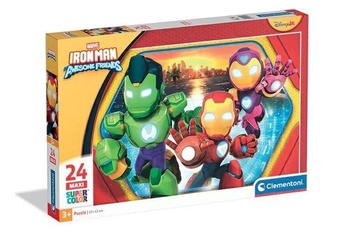 Puzzle 24 Maxi Super kolor Iron Man and His Awesome friends 24829