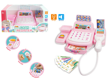 Kasa sklepowa na baterie z akcesoriami edukacyjna zabawka dla dzieci