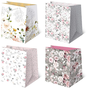 Torebki ozdobne T16-106 Kwiaty 10 sztuk