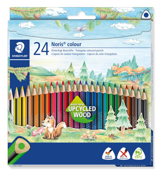 Kredki Noris colour Wopex trójkątne 24 kol. Staedtler