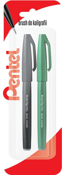 Pisak/pędzelek do kaligrafii SES15 czarny zielony