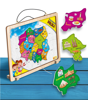 LISCIANI "I"M A GENIUS MAGNETYCZNA MAPA POLSKI