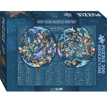 Puzzle 200 Mapa nieba młodego odkrywcy