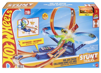 Hot Wheels Stunt Tracks Mir-Air Crash +auto 1:64 Mattel