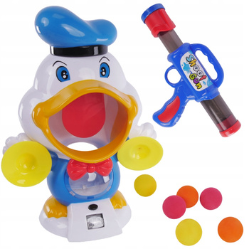 Strzelanie Do Celu Kaczka Strzelnicza Traf W Kaczkę Zestaw Pistolet Piłki