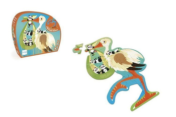 Puzzle konturowe Bocian 24 elementy Scratch