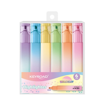Zakreślacz KEYROAD opalizująca obudowa 6 kolorów