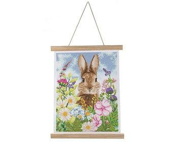 Plakat 35x45cm z mozaiką diamentową Zając i wiosna EPEE