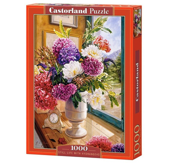 Puzzle 1000 Still life with hydrangeas CASTOR Castorland