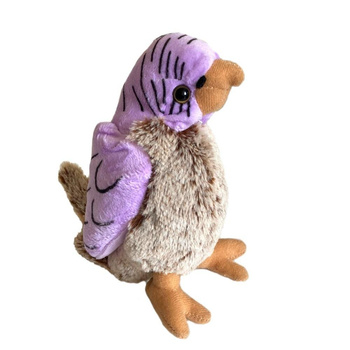 Papuga fioletowo-brązowa 17cm Beppe