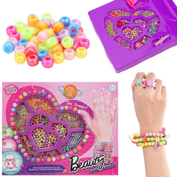 Zestaw koralików do nawlekania kreatywne DIY biżuteria rękodzieło