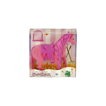 Konik pluszowy z akcesoriami zabawka edukacyjna dla dzieci prezent