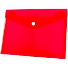 Paczka Koperta A5 na zatrzask PP czerwona 12 sztuk