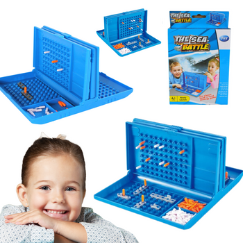 GRA W STATKI BITWA MORSKA LOGICZNA KIESZONKOWA DLA DZIECI I DOROSŁYCH