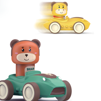 Zwierzątko W Autku Naciskane Jeżdżące Zabawka Interaktywna Prezent Dla Dzie