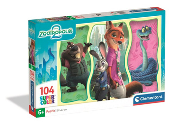 Puzzle 104 Super kolor Zootopia 2 25081