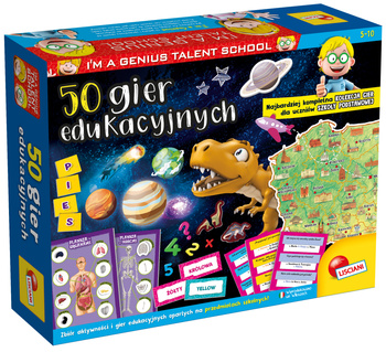 LISCIANI I"M A GENIUS 50 GIER EDUKACYJNYCH