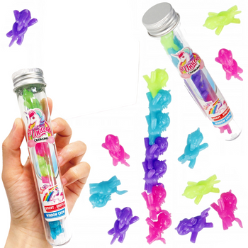 JEDNOROŻCE ŻELOWE JEDNOROŻEC KOLOROWE GRA WIRUSY GLUTY KLEJĄCE PREZENT