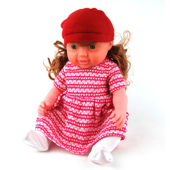 Lalka bobas z dźwiękami interaktywna zabawka dla dzieci rozwijająca wyobraź