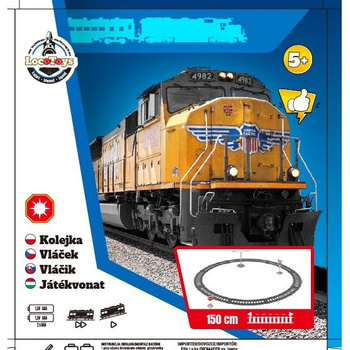 Kolejka LocoToys lokomotywa z torami 150 cm elektryczna zabawka dla dzieci