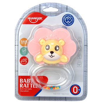 GRZECHOTKA LEW DLA NIEMOWLĄT BEZPIECZNA SENSORYCZNA ZABAWKA 0M+ PREZENT