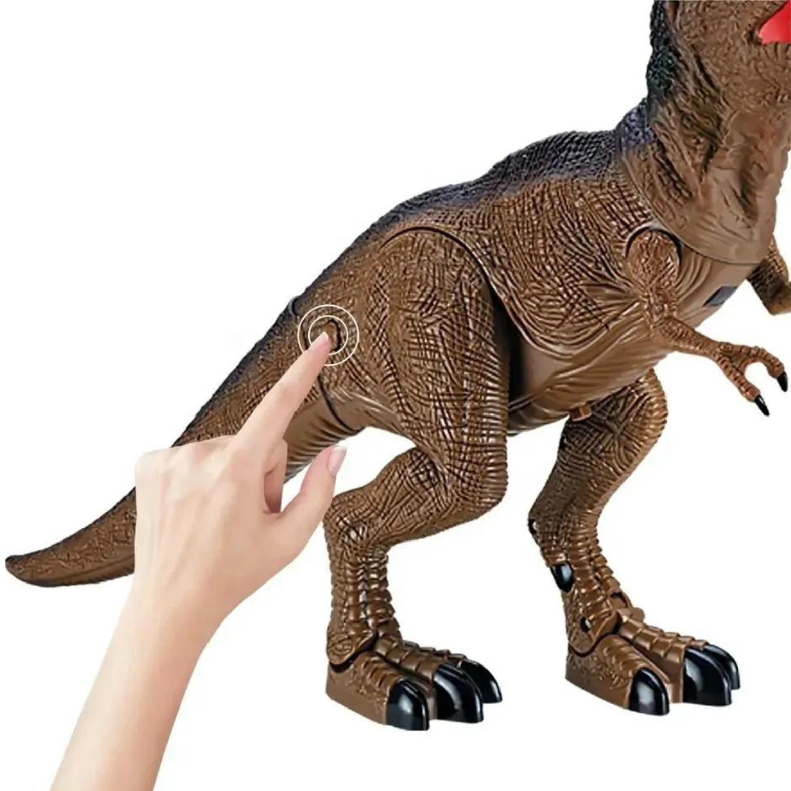 Dinozaur Interaktywny Zdalnie Sterowany Światło Dźwięk Chodzi Ryczy Duży RC