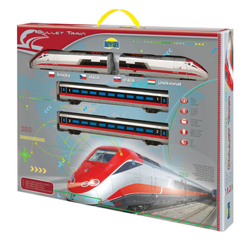 Kolejka na baterie Bullet 190cm zabawka tor z pociągiem dla dzieci