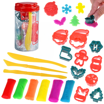 Masa Plastyczna Z Foremkami Zestaw Świąteczny Dla Dzieci Ciastolina Prezent