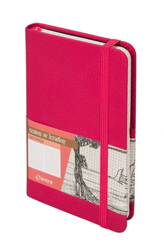 Notes secesja a7 kratka różowy logo