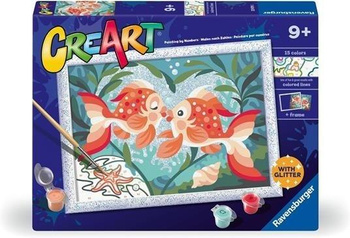 CreArt dla dzieci: Romantyczne rybki z brokatem Ravensburger