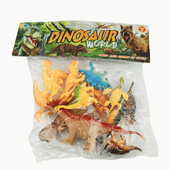 Dinozaury figurki zabawki edukacyjne dla dzieci w folii zestaw