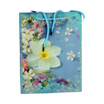 Torba ozdobna mała prezentowa na upominki kolorowa elegancka trwała