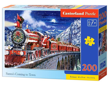Puzzle 200 Santa's Coming to Town CASTOR Castorland