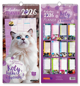 Kalendarz 2026 planer Koty