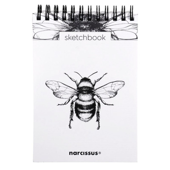 Szkicownik A6 Bzyk pion na spirali 60k