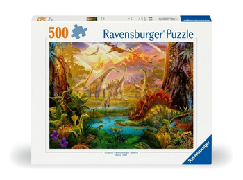 Puzzle 2D: Świat dinozaurów 500el Ravensburger