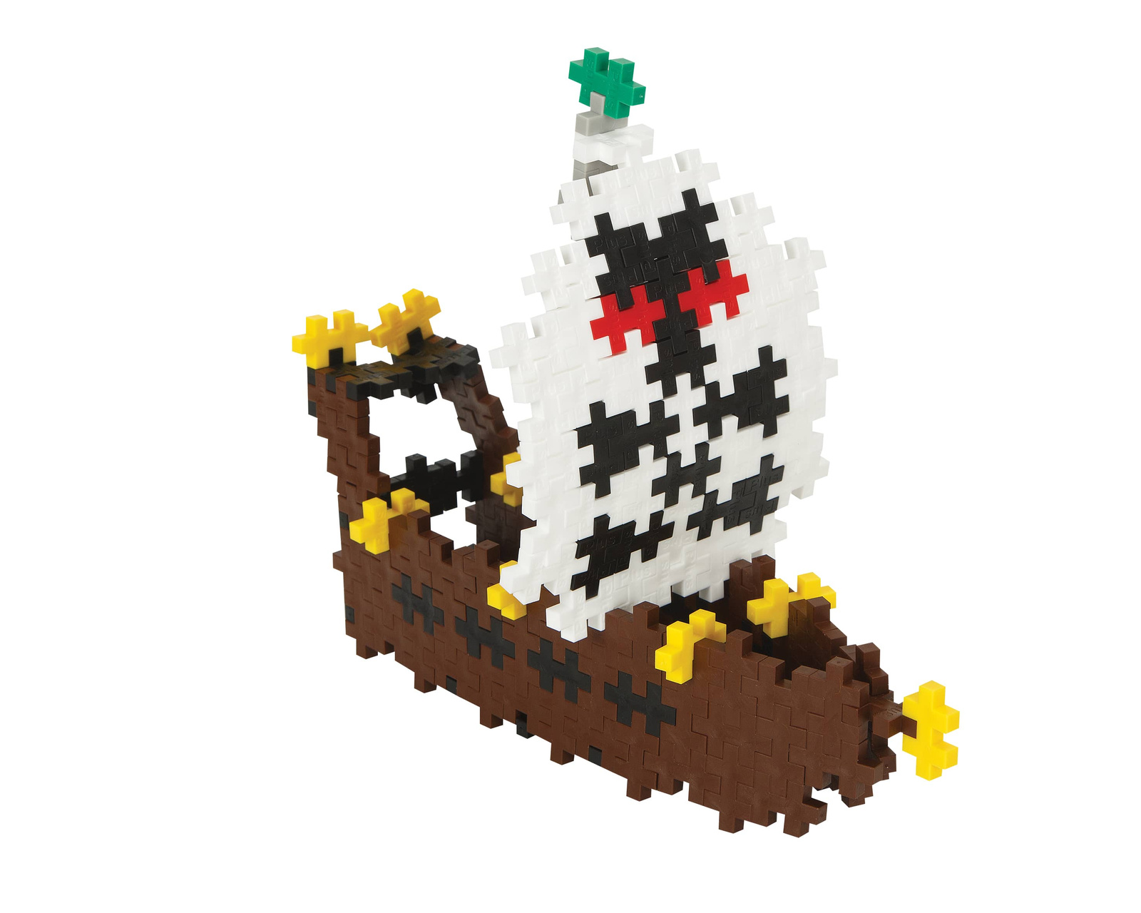 Zawartość zestawu Plus-Plus Piracki 360 elementów – piraci, statek, akcesoria do zabawy