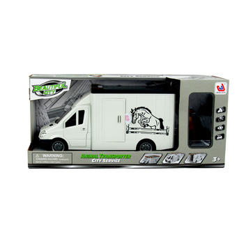 Samochód Do Przewozu Koni Z Dźwiękiem Realistyczna Zabawka Dla Dzieci Preze