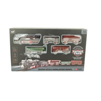 Kolejka Na Baterie Z Tory Lokomotywa Zestaw Dla Dzieci Prezent