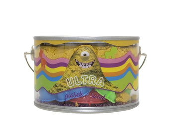Ultra Piasek 200g żółty + 5 foremek Zamek EPEE